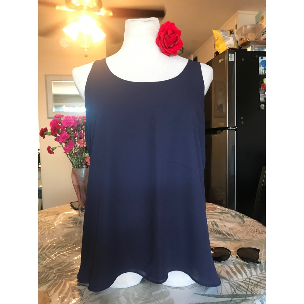 Navy Blue Tank Top